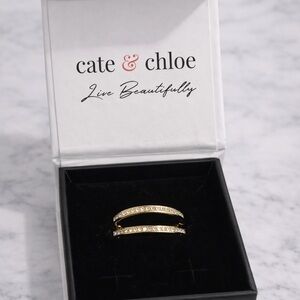 Cate & Chloe Gold Crystal Earrings